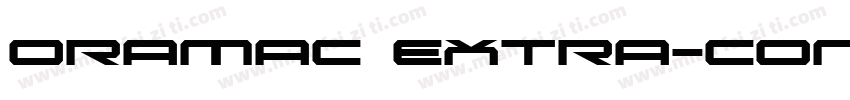 Oramac Extra-Condensed Extra-Conden字体转换